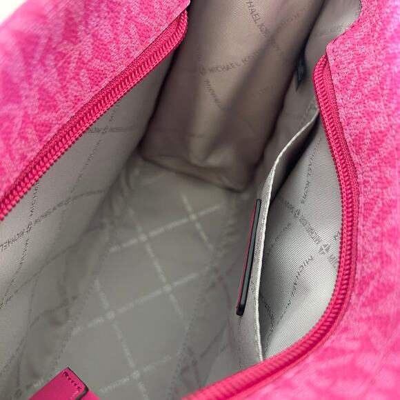 Michael Kors Purse Mirella Small Shopper Crossbody Bag Dragon Fruit - Picture 10 of 12